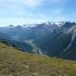 Vista panoramica su montagne Gran Paradiso